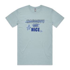 Just Be Nice Tee by Lonely Kids Club. All clothing from our T-shirts to our shorts and hoodies are ethically made, and printed packed and shipped from Sydney.