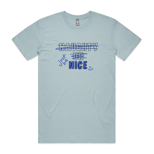 Just Be Nice Tee by Lonely Kids Club. All clothing from our T-shirts to our shorts and hoodies are ethically made, and printed packed and shipped from Sydney.