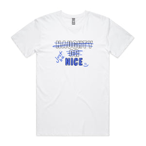Just Be Nice Tee by Lonely Kids Club. All clothing from our T-shirts to our shorts and hoodies are ethically made, and printed packed and shipped from Sydney.