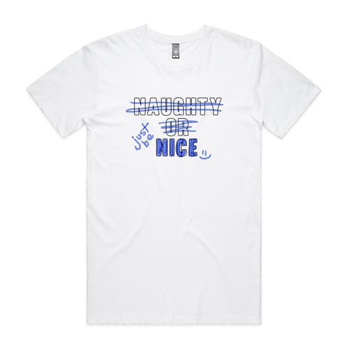 Just Be Nice Tee by Lonely Kids Club. All clothing from our T-shirts to our shorts and hoodies are ethically made, and printed packed and shipped from Sydney.