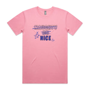 Just Be Nice Tee by Lonely Kids Club. All clothing from our T-shirts to our shorts and hoodies are ethically made, and printed packed and shipped from Sydney.