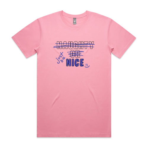 Just Be Nice Tee by Lonely Kids Club. All clothing from our T-shirts to our shorts and hoodies are ethically made, and printed packed and shipped from Sydney.