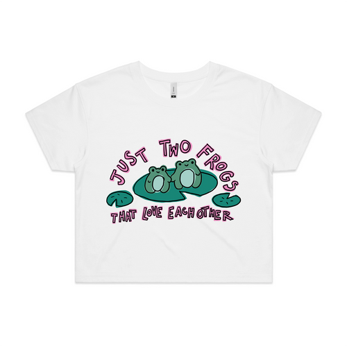 Just Two Frogs Tee by Lonely Kids Club. All clothing from our T-shirts to our shorts and hoodies are ethically made, and printed packed and shipped from Sydney.