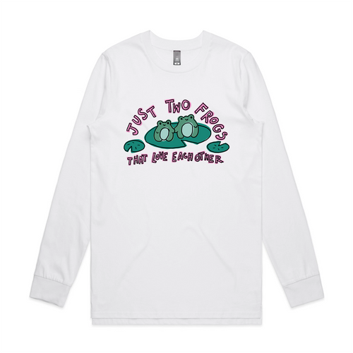 Just Two Frogs Tee by Lonely Kids Club. All clothing from our T-shirts to our shorts and hoodies are ethically made, and printed packed and shipped from Sydney.