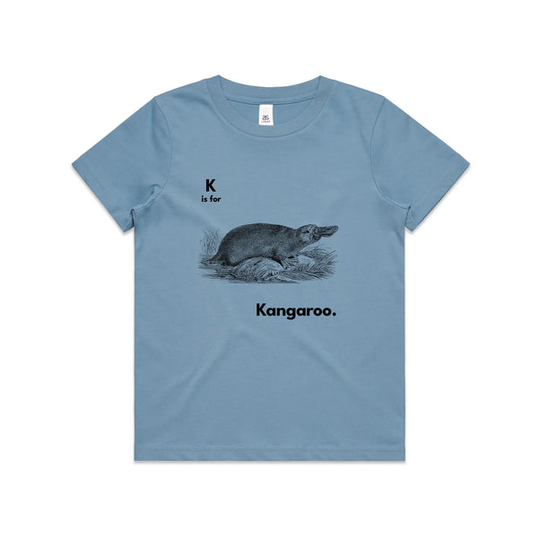 K Is For Kangaroo Kids Tee