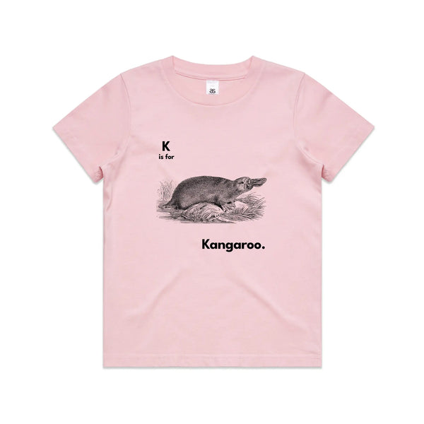 K Is For Kangaroo Kids Tee