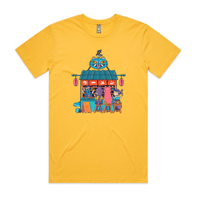 K-Pop Ramen House Tee by Lonely Kids Club. All clothing from our T-shirts to our shorts and hoodies are ethically made, and printed packed and shipped from Sydney.