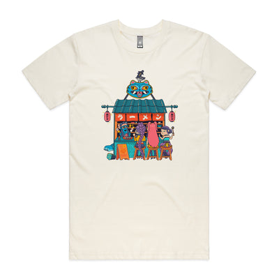 K-Pop Ramen House Tee by Lonely Kids Club. All clothing from our T-shirts to our shorts and hoodies are ethically made, and printed packed and shipped from Sydney.