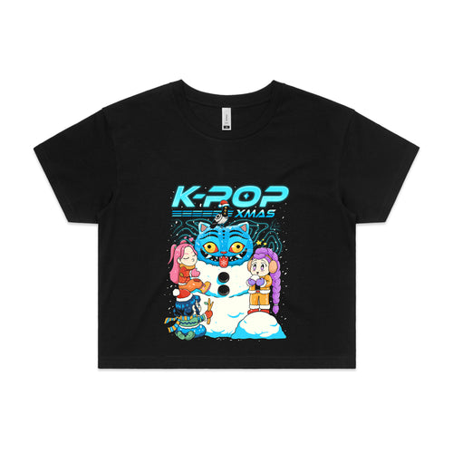 K-Pop Xmas Tee by Lonely Kids Club. All clothing from our T-shirts to our shorts and hoodies are ethically made, and printed packed and shipped from Sydney.