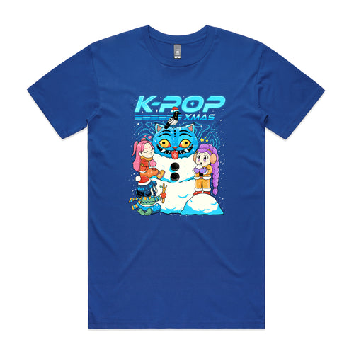 K-Pop Xmas Tee by Lonely Kids Club. All clothing from our T-shirts to our shorts and hoodies are ethically made, and printed packed and shipped from Sydney.