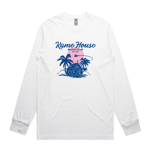 Kame House Beach Club Tee by Lonely Kids Club. All clothing from our T-shirts to our shorts and hoodies are ethically made, and printed packed and shipped from Sydney.