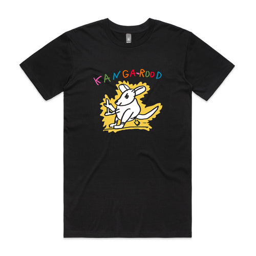 Kanga-rood Tee by Lonely Kids Club. All clothing from our T-shirts to our shorts and hoodies are ethically made, and printed packed and shipped from Sydney.