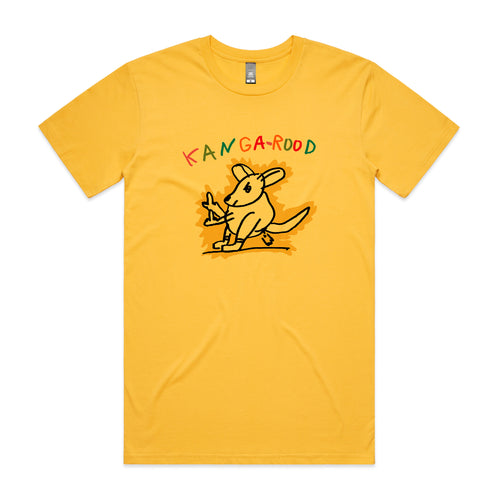 Kanga-rood Tee by Lonely Kids Club. All clothing from our T-shirts to our shorts and hoodies are ethically made, and printed packed and shipped from Sydney.