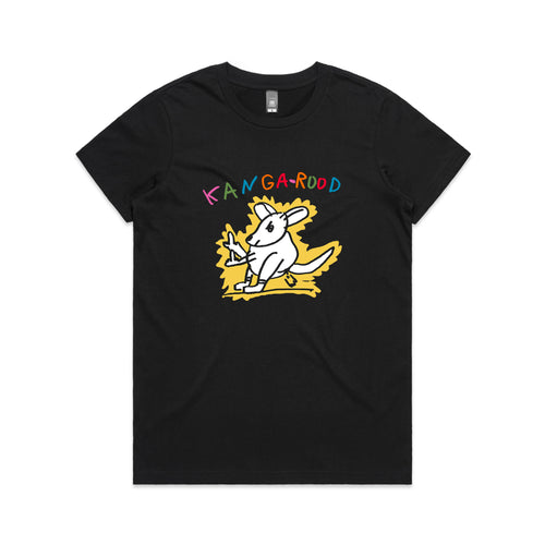 Kanga-rood Tee by Lonely Kids Club. All clothing from our T-shirts to our shorts and hoodies are ethically made, and printed packed and shipped from Sydney.