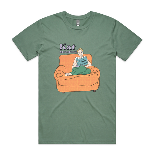 Kat Stratford Tee by Lonely Kids Club. All clothing from our T-shirts to our shorts and hoodies are ethically made, and printed packed and shipped from Sydney.