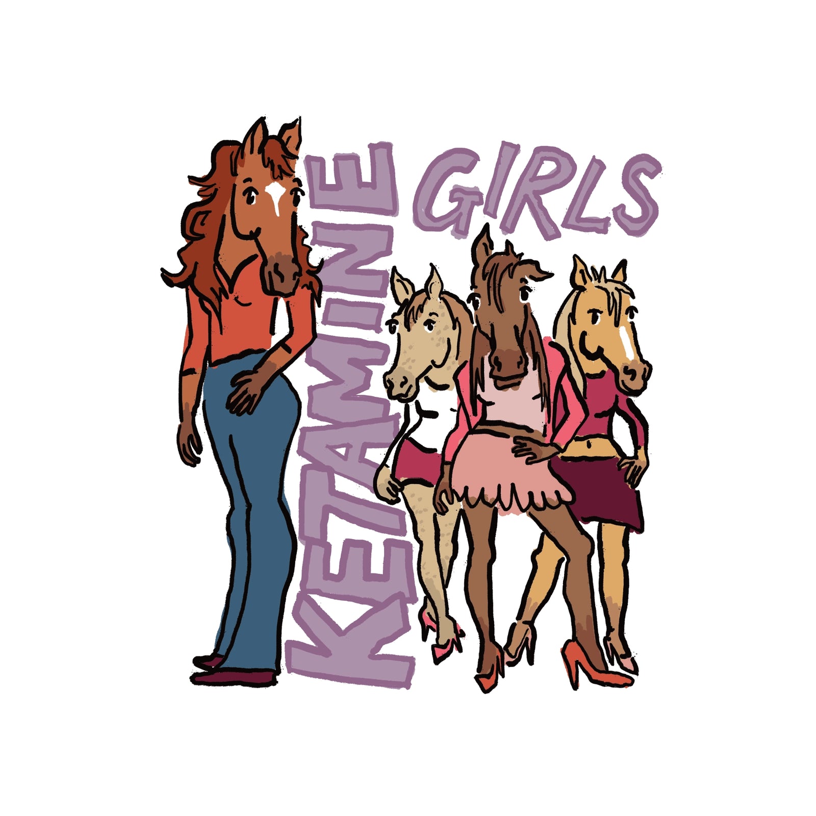 Ketamine Girls t-shirt by Lonely Kids Club