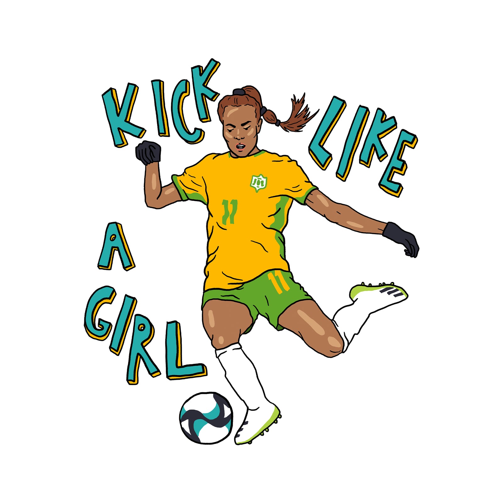 Kick Like A Girl Tee