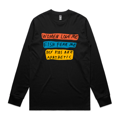 Kids Are Apathetic Tee by Lonely Kids Club. All clothing from our T-shirts to our shorts and hoodies are ethically made, and printed packed and shipped from Sydney.