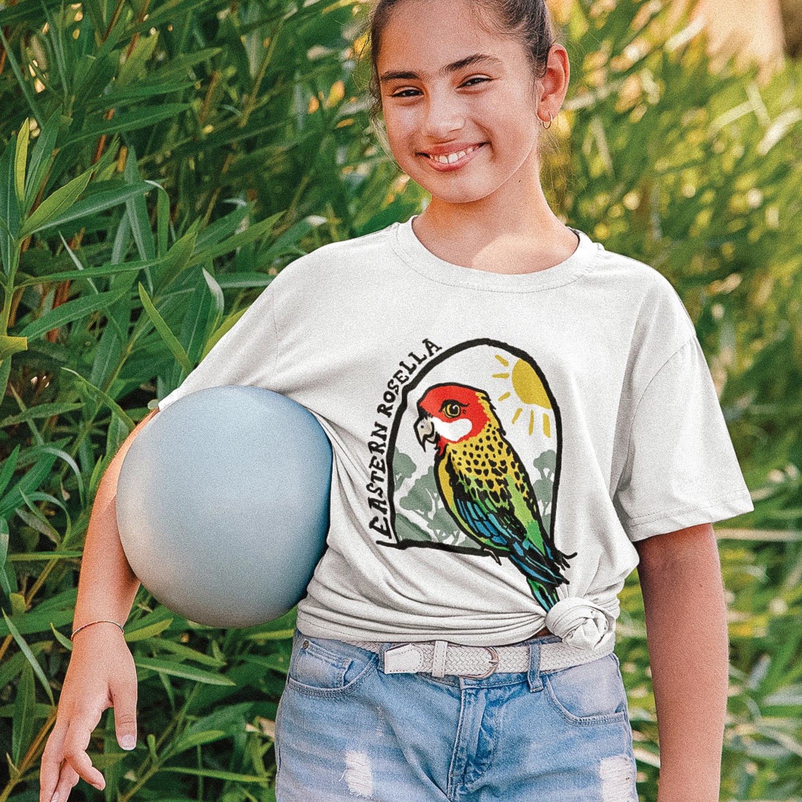 Eastern Rosella Kids t-shirt by Lonely Kids Club