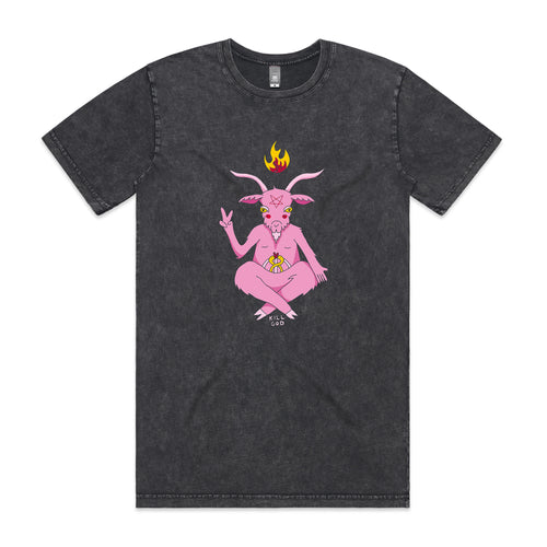 Kill God Tee by Lonely Kids Club. All clothing from our T-shirts to our shorts and hoodies are ethically made, and printed packed and shipped from Sydney.