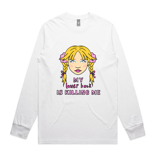 Killing Me Tee by Lonely Kids Club. All clothing from our T-shirts to our shorts and hoodies are ethically made, and printed packed and shipped from Sydney.