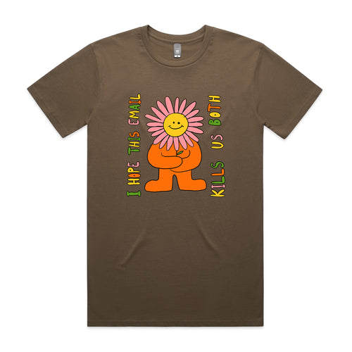 Kills Us Both Tee by Lonely Kids Club. All clothing from our T-shirts to our shorts and hoodies are ethically made, and printed packed and shipped from Sydney.