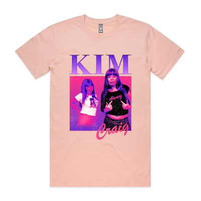 Kim Craig Retro Tee by Lonely Kids Club. All clothing from our T-shirts to our shorts and hoodies are ethically made, and printed packed and shipped from Sydney.