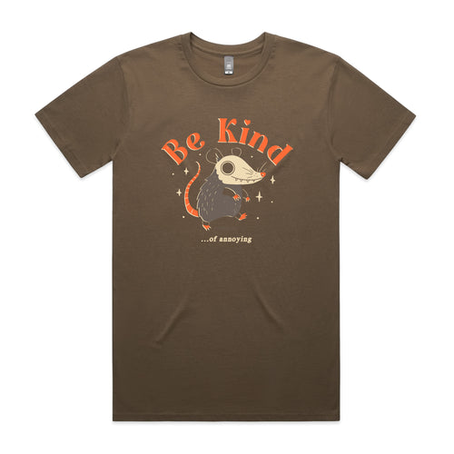 Be Kind Of Annoying Tee by Lonely Kids Club. All clothing from our T-shirts to our shorts and hoodies are ethically made, and printed packed and shipped from Sydney.
