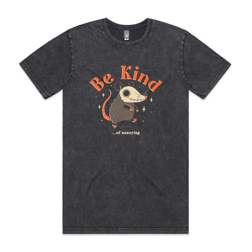 Be Kind Of Annoying Tee by Lonely Kids Club. All clothing from our T-shirts to our shorts and hoodies are ethically made, and printed packed and shipped from Sydney.