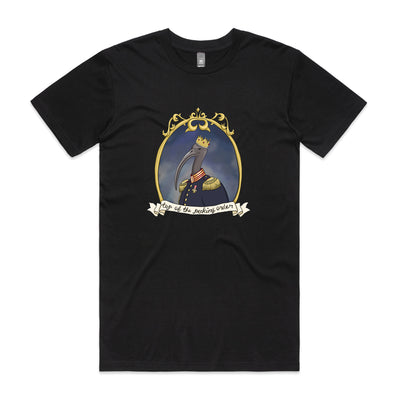 King Chicken Tee by Lonely Kids Club. All clothing from our T-shirts to our shorts and hoodies are ethically made, and printed packed and shipped from Sydney.