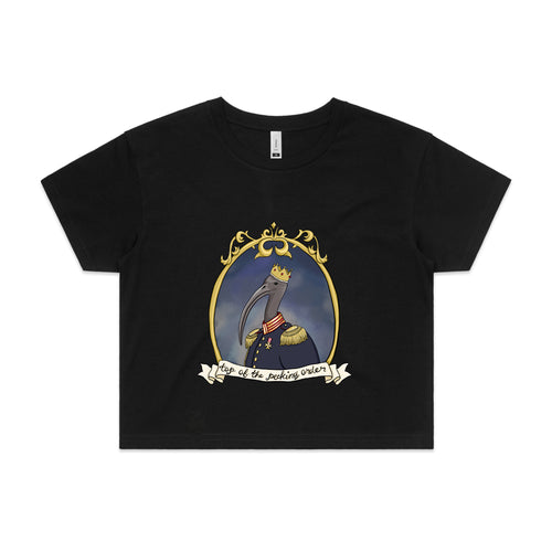 King Chicken Tee by Lonely Kids Club. All clothing from our T-shirts to our shorts and hoodies are ethically made, and printed packed and shipped from Sydney.