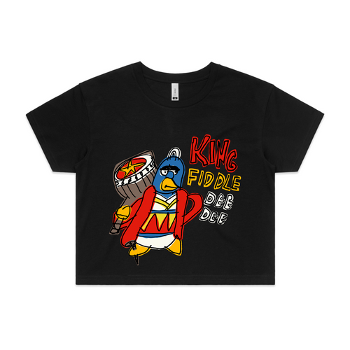 King Fiddle Dee Dee Tee by Lonely Kids Club. All clothing from our T-shirts to our shorts and hoodies are ethically made, and printed packed and shipped from Sydney.