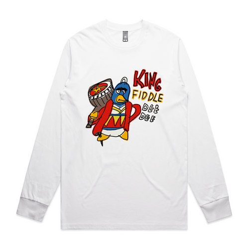King Fiddle Dee Dee Tee by Lonely Kids Club. All clothing from our T-shirts to our shorts and hoodies are ethically made, and printed packed and shipped from Sydney.