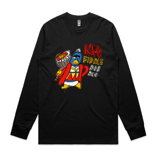 King Fiddle Dee Dee Tee by Lonely Kids Club. All clothing from our T-shirts to our shorts and hoodies are ethically made, and printed packed and shipped from Sydney.