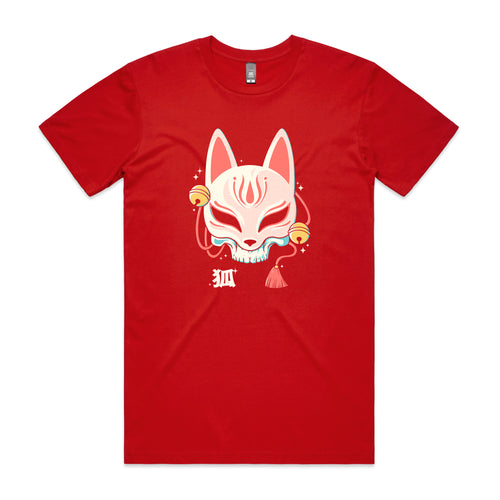 Kitsune Skull Tee by Lonely Kids Club. All clothing from our T-shirts to our shorts and hoodies are ethically made, and printed packed and shipped from Sydney.