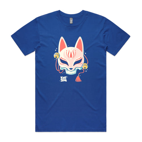 Kitsune Skull Tee by Lonely Kids Club. All clothing from our T-shirts to our shorts and hoodies are ethically made, and printed packed and shipped from Sydney.