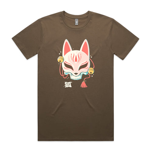 Kitsune Skull Tee by Lonely Kids Club. All clothing from our T-shirts to our shorts and hoodies are ethically made, and printed packed and shipped from Sydney.