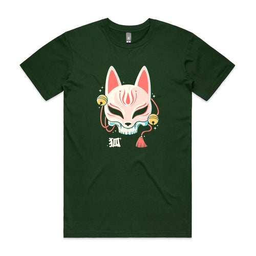 Kitsune Skull Tee by Lonely Kids Club. All clothing from our T-shirts to our shorts and hoodies are ethically made, and printed packed and shipped from Sydney.