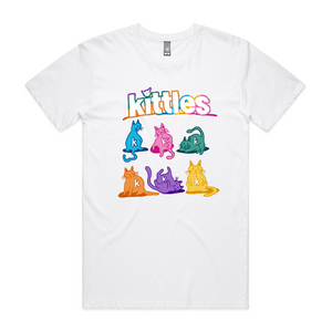 Kittles Tee by Lonely Kids Club. All clothing from our T-shirts to our shorts and hoodies are ethically made, and printed packed and shipped from Sydney.