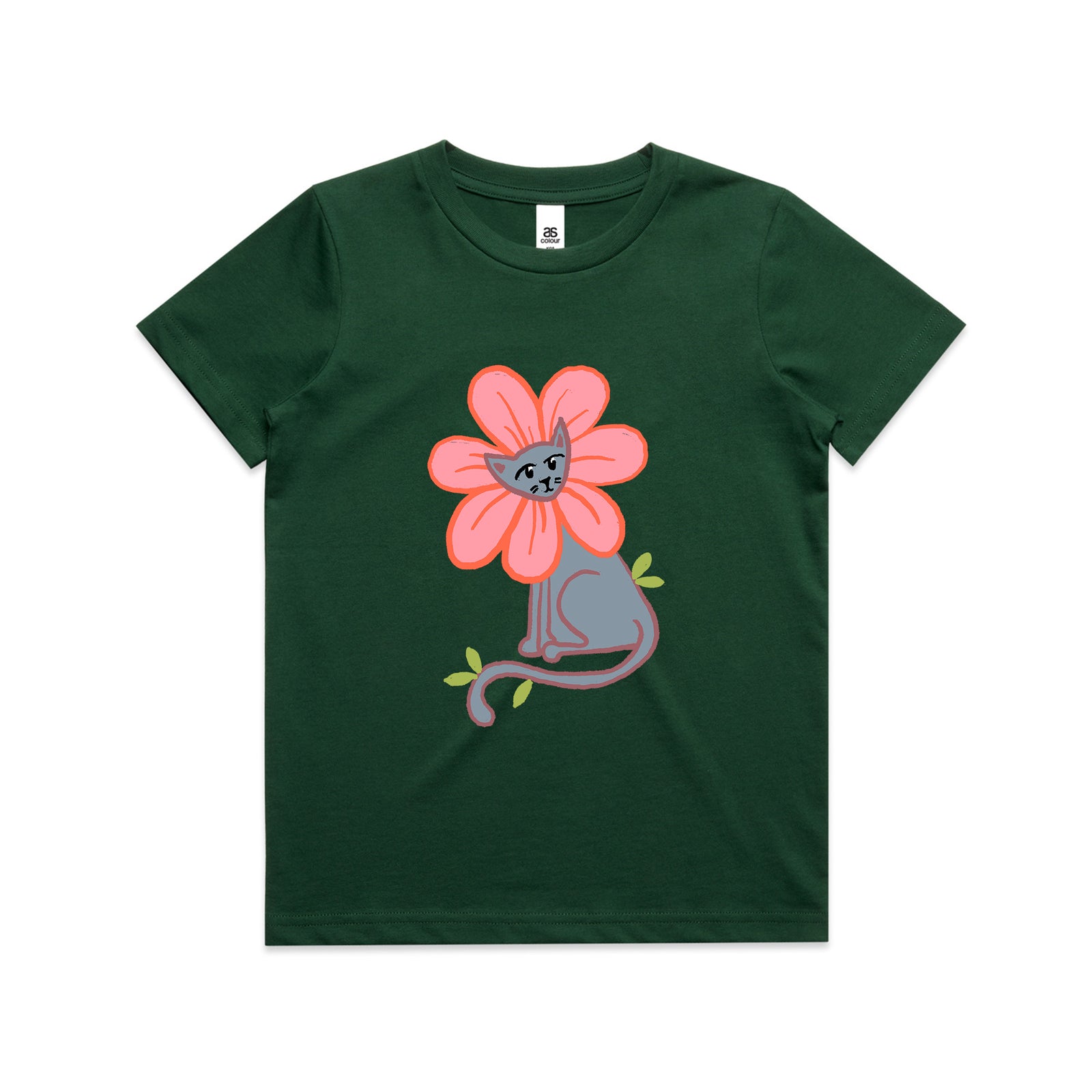 Kitty Flower Kids Tee