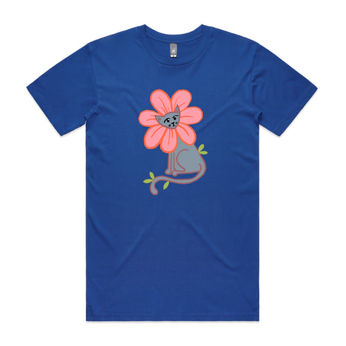 Kitty Flower Tee by Lonely Kids Club. All clothing from our T-shirts to our shorts and hoodies are ethically made, and printed packed and shipped from Sydney.
