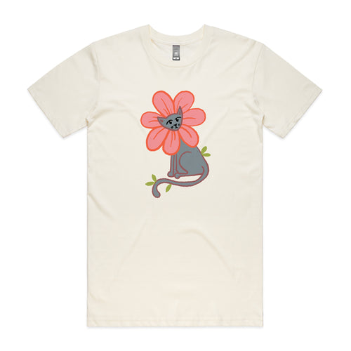 Kitty Flower Tee by Lonely Kids Club. All clothing from our T-shirts to our shorts and hoodies are ethically made, and printed packed and shipped from Sydney.