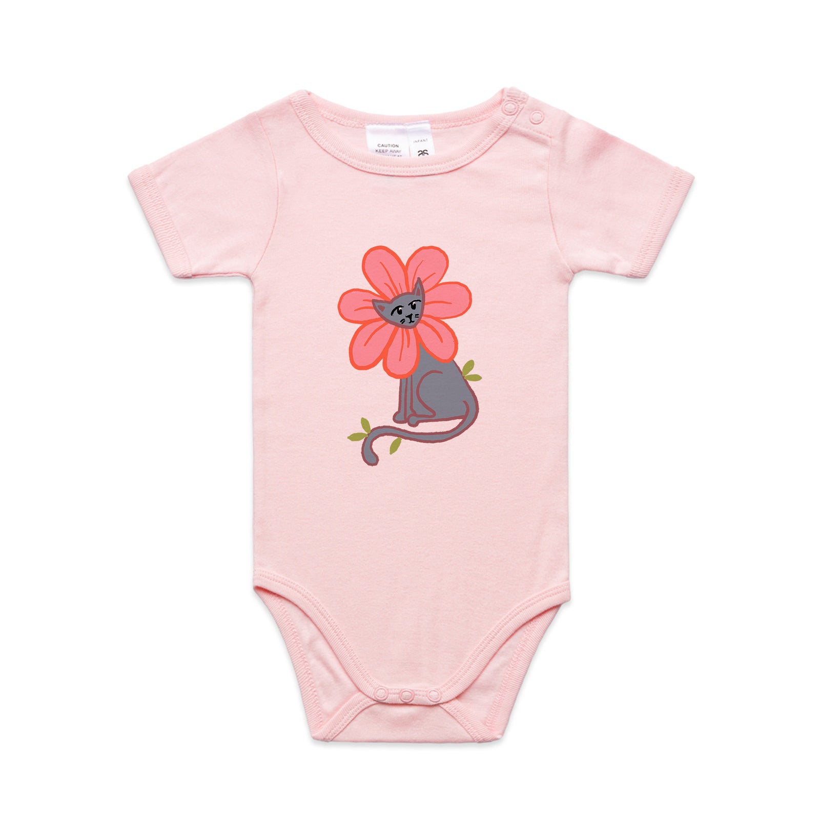 Kitty Flower Baby Onesie