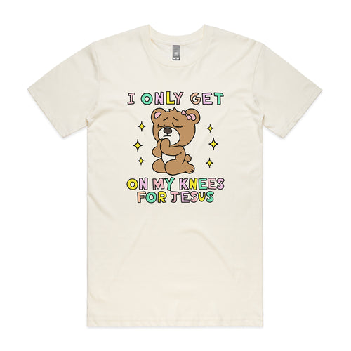 On My Knees Tee by Lonely Kids Club. All clothing from our T-shirts to our shorts and hoodies are ethically made, and printed packed and shipped from Sydney.