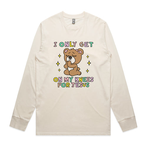 On My Knees Tee by Lonely Kids Club. All clothing from our T-shirts to our shorts and hoodies are ethically made, and printed packed and shipped from Sydney.