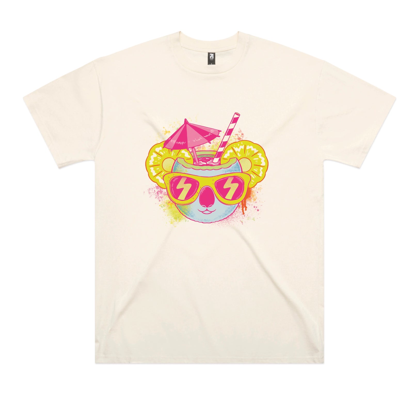 Ecru oversized t-shirt with Piña Koala graphic by Lonely Kids Club