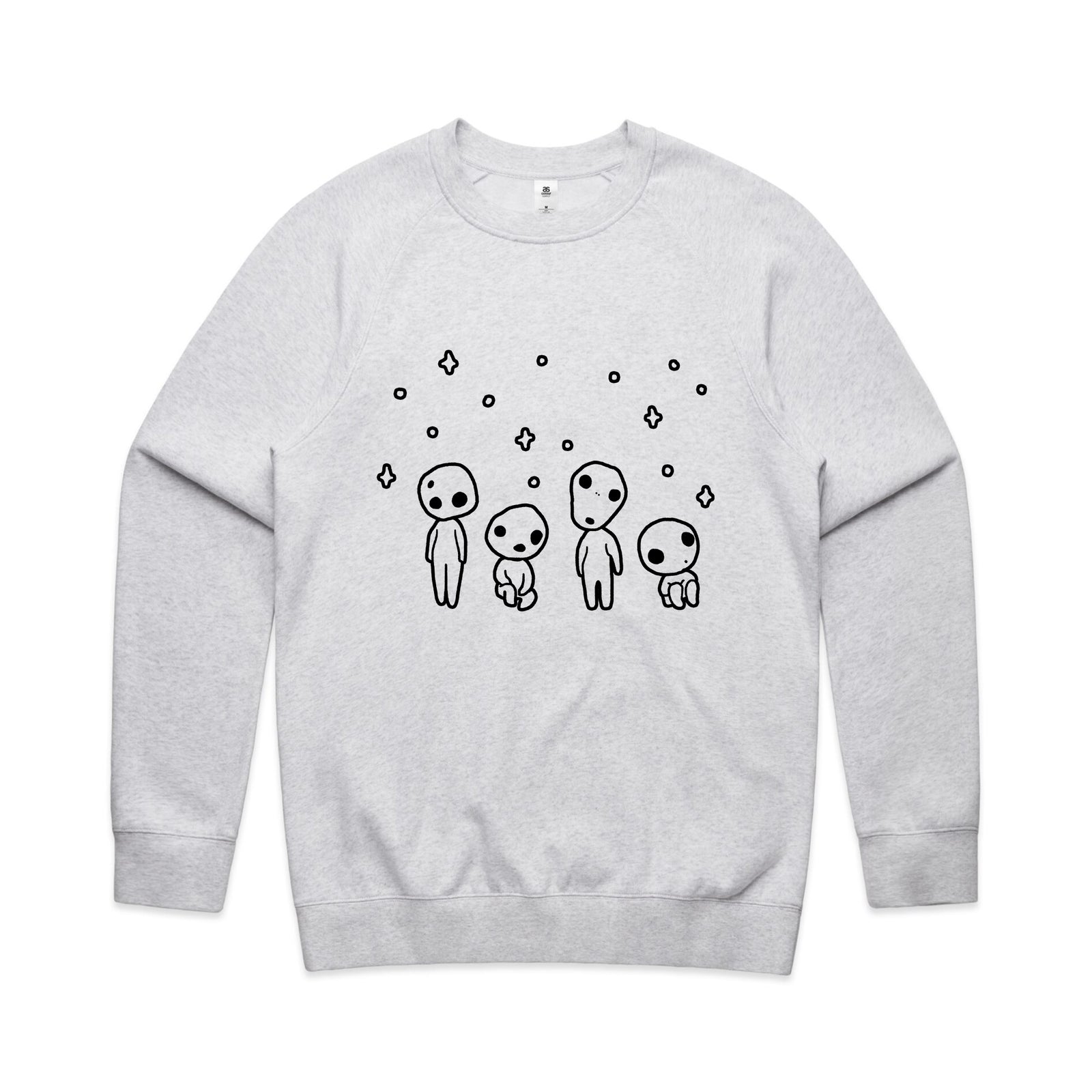 Kodama Jumper by Lonely Kids Club. All clothing from our T-shirts to our shorts and hoodies are ethically made, and printed packed and shipped from Sydney.