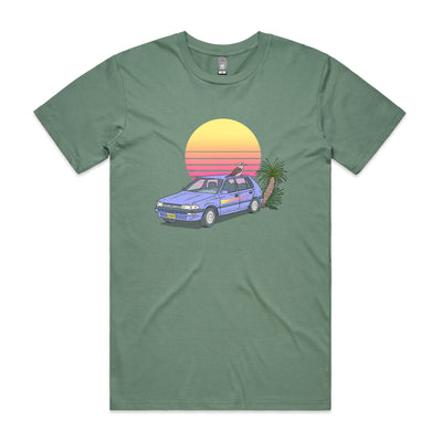 Kookaburra Corolla Tee by Lonely Kids Club. All clothing from our T-shirts to our shorts and hoodies are ethically made, and printed packed and shipped from Sydney.
