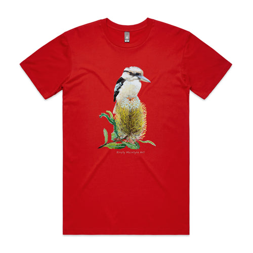 Kookaburra & Banksia Tee by Lonely Kids Club. All clothing from our T-shirts to our shorts and hoodies are ethically made, and printed packed and shipped from Sydney.