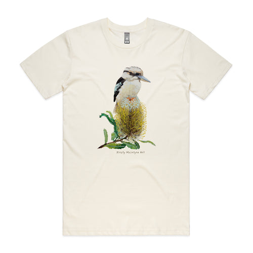 Kookaburra & Banksia Tee by Lonely Kids Club. All clothing from our T-shirts to our shorts and hoodies are ethically made, and printed packed and shipped from Sydney.